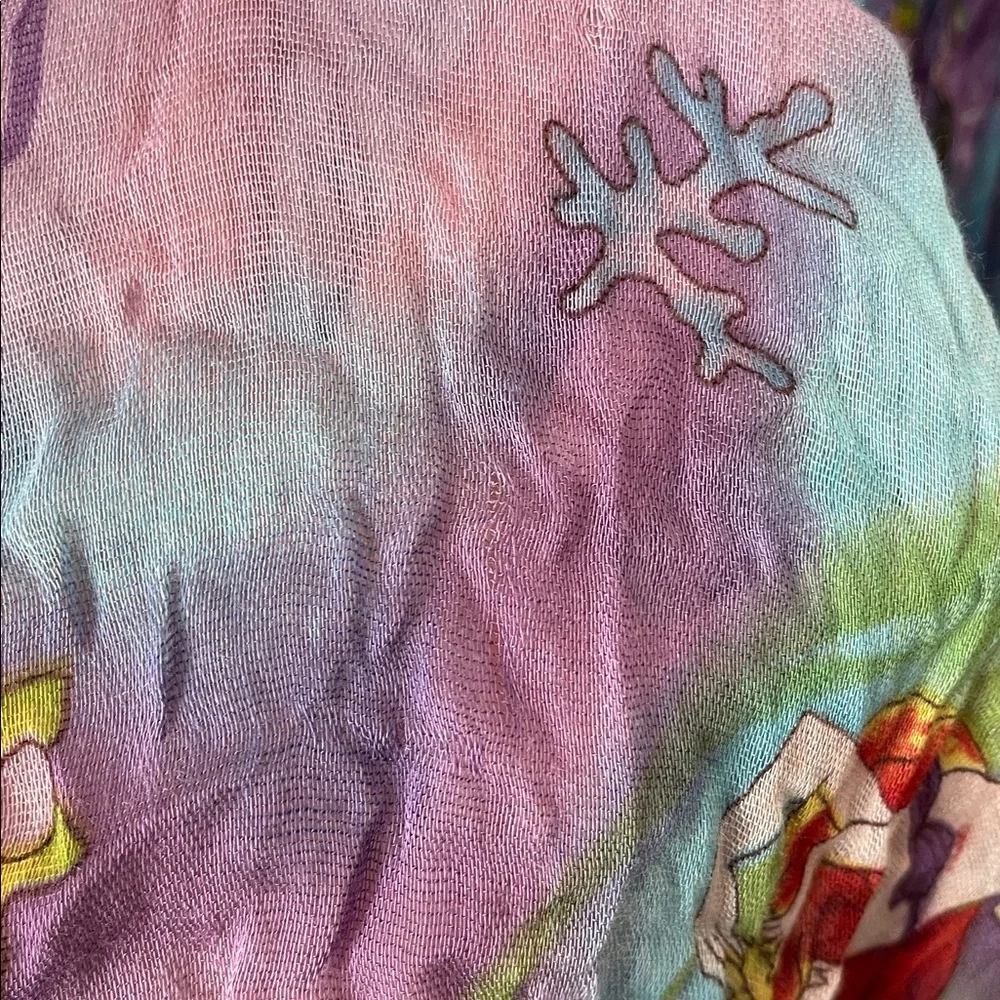 Disneyland Disney Parks little mermaid Ariel princess watercolor sheer scarf